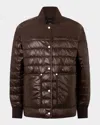 Moose Knuckles Eden Quilted Liner Jacket In Brown