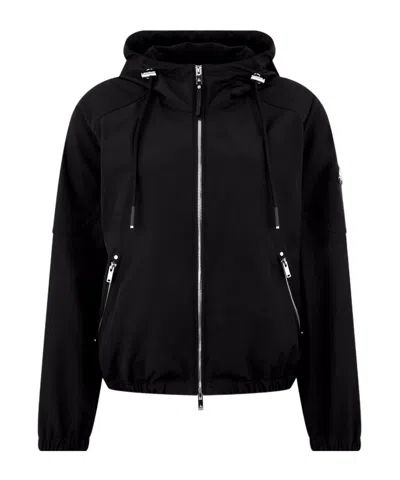 Moose Knuckles Elevate Hooded Jacket In Black