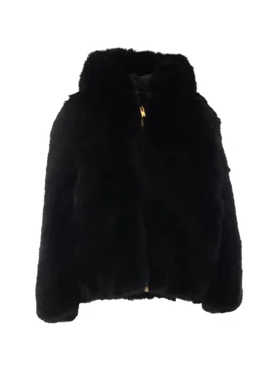 Moose Knuckles Ember Faux-fur Jacket In Black