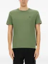 Moose Knuckles "duluth" Crew Neck T-shirt In Green