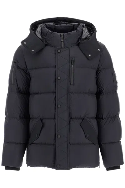 Moose Knuckles 3q Down Jacket In Black
