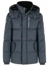 Moose Knuckles Everest 3q Puffer Jacket Cement In Blue