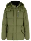 Moose Knuckles Everest Fleece-lined Down Coat In Green