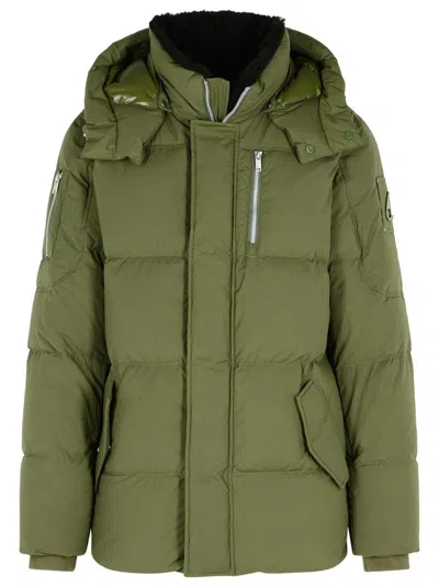Moose Knuckles Everest Fleece-lined Down Coat In Green