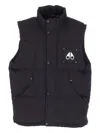 Moose Knuckles Insulated Sleeveless Jacket High Collar In Black