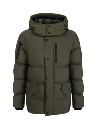 Moose Knuckles Everest 3q Down Jacket In Green