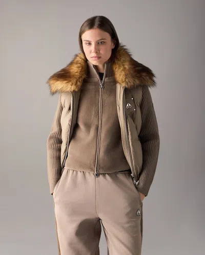 Moose Knuckles Everest Down Puffer Vest In Ashen