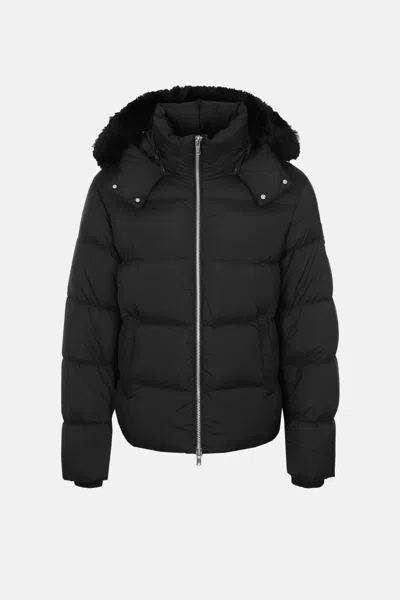 Moose Knuckles Everest Fur Jacket In Black