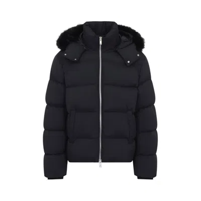 Moose Knuckles Everest Hooded Puffer Jacket In Black