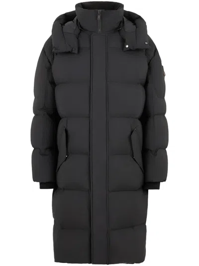 Moose Knuckles Everest Long Puffer Jacket Clothing In Black