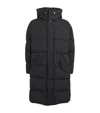 Moose Knuckles Everest Long Shell Puffer Coat In Black