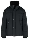 Moose Knuckles 'everest Puffer' Black Cotton Blend Down Jacket In Black