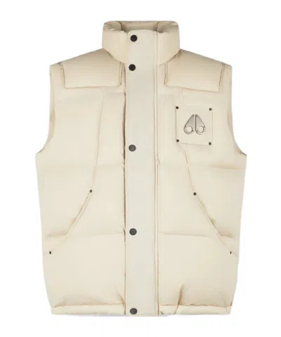 Moose Knuckles Everest Puffer Vest In Neutral