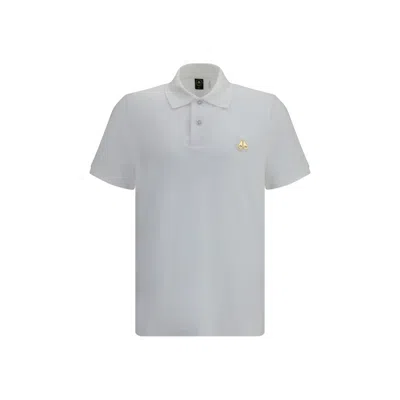 Moose Knuckles Everett Gold Polo Shirt In Multi