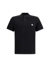 Moose Knuckles Everett Gold Polo Shirt In Black