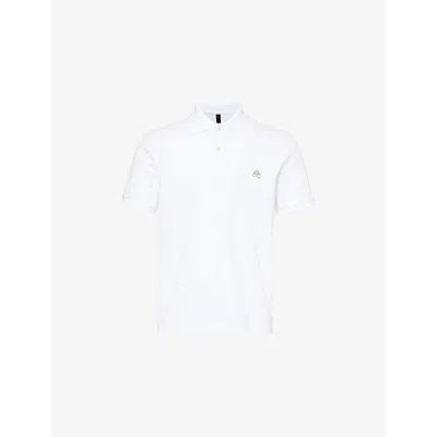 Moose Knuckles White Everett Logo-embellished Cotton-piqué Polo Shirt&nbsp; Xxl