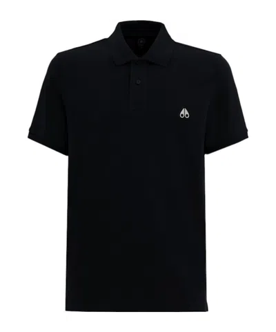 Moose Knuckles Everett Polo In Black