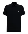 Moose Knuckles Short-sleeve Polo Shirt In Black