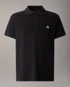 Moose Knuckles Short-sleeve Polo Shirt In Black