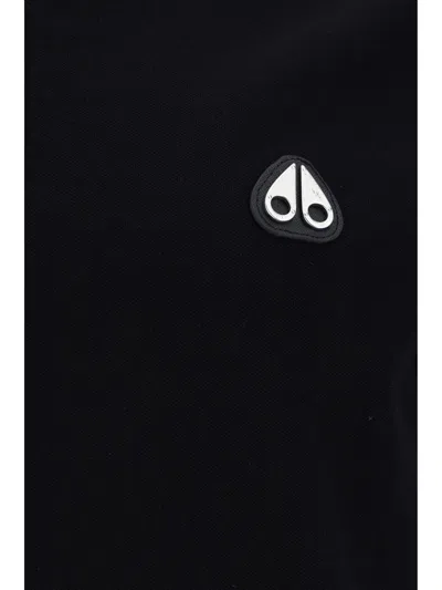 Moose Knuckles Polo Shirts In Black