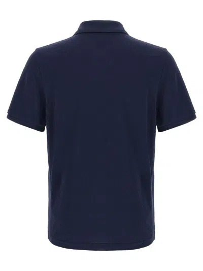 Moose Knuckles 'everett' Polo Shirt In Blue