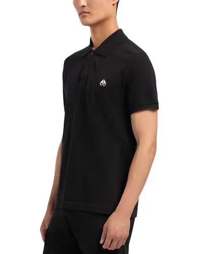 Moose Knuckles Everett Polo Shirt In Black