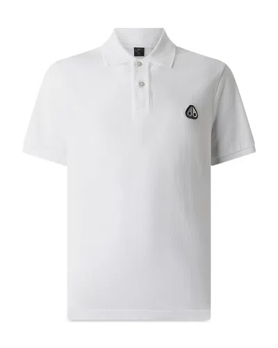 Moose Knuckles Everett Polo Shirt In White