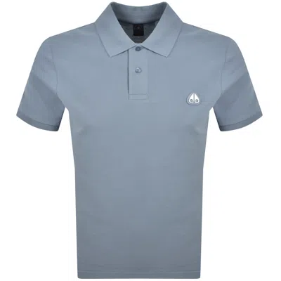 Moose Knuckles Everett Polo T Shirt Blue