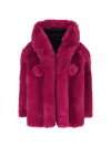 MOOSE KNUCKLES MOOSE KNUCKLES FAUX FUR HOODED COAT