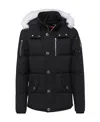 Moose Knuckles Padded-design Hooded Jacket In Black