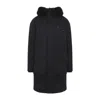 Moose Knuckles Feather Down Insulated Black Parka With Plush Fur-lined Hood In Black