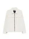 Moose Knuckles Flap-pocket Zip Jacket In White