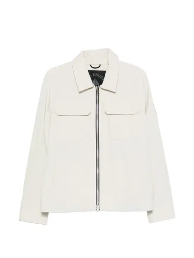 Moose Knuckles Flap-pocket Zip Jacket In White