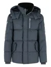 Moose Knuckles Everest 3q Puffer Jacket Cement In Blue