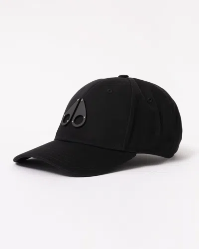 Moose Knuckles Front Logo Icon Cap In Black