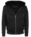 Moose Knuckles Classic Bunny Fleece Jacket With Removable Faux Fur Lining In Black