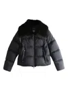 Moose Knuckles Fur Collar Jacket In Black