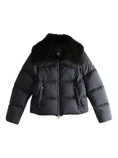 Moose Knuckles Fur Collar Jacket In Black