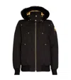 Moose Knuckles Versatile Bomber Jacket Removable Hood In Black
