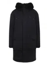 Moose Knuckles Dawson Parka With Detachable Fur Trim In Black