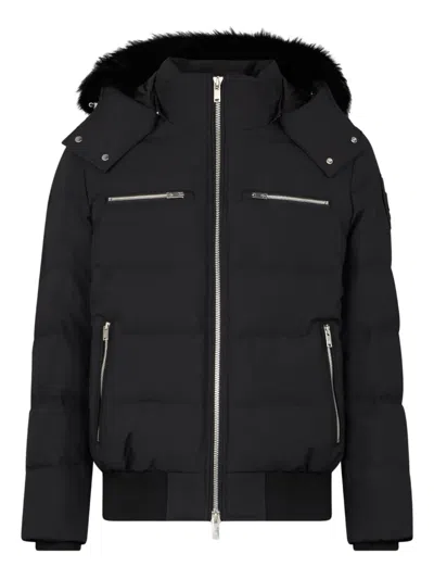 MOOSE KNUCKLES FUR-TRIMMED PUFFER BOMBER JACKET