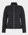 Moose Knuckles Gemma Air Down Slim Puffer Jacket In Black