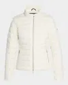 Moose Knuckles Gemma Air Down Slim Puffer Jacket In White