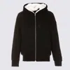 Moose Knuckles Cotton Blend Hoodie With Contrasting Lining In Black