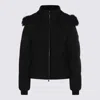 Moose Knuckles Quilted Jacket Removable Hood In Black