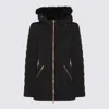 Moose Knuckles Black Nylon Down Jacket In Black