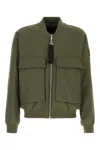 Moose Knuckles Alder Twill Bomber Jacket In Moss