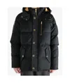 Moose Knuckles Gold 3q Zipped Jacket In Black