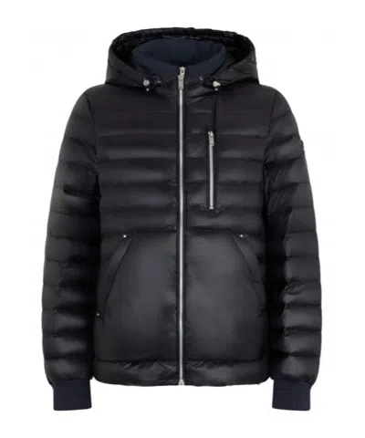 Moose Knuckles Gold Series Cloud Walker Air Down Hoodie In Black