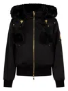 Moose Knuckles Gold Series Debbie Puffer Jacket In Black